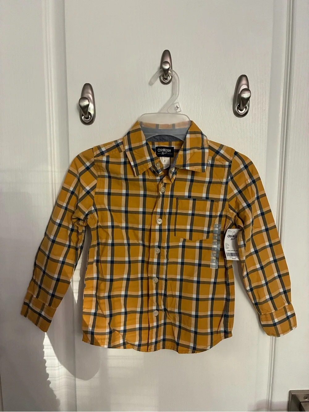 OshKosh B'gosh Yellow Plaid Button-Down Shirt
